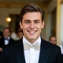 OCIA Mens Pre-tied Solid Bowtie Adjustable Formal Tuxedo Bow Tie for Wedding Party (Gray)