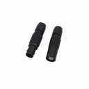 Black 1B FGG PHG 305 5 Pin Connector Male Female Circular Push Pull Free Socket and Cable Plug Compatible for Lemo (5-pin, Black)