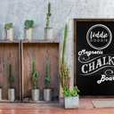 Loddie Doddie Large Magnetic Chalkboard - 24" x 36" Rustic Frame, Kitchen & Home Decor - Easy-to-Erase, Hanging Black Chalkboard for Wall - Blackboard