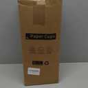 Coffee Cups with Lids 16 oz 100 Pack, Sleeves and Stirring Sticks, Black Disposable Hot Paper Cups with Lids, To Go Cups, for Parties, Picnic, Travel, and Events