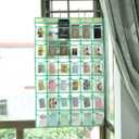 NIMES Hanging Closet Underwear Sock Jewelry Storage Over The Door Classroom Cell Phone Calculator Organizer 36 Clear Pockets (Beige)