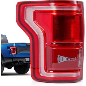2015-2017 F150 LED Tail Light Assembly with Blind Spot Alert Monitor Compatible with Ford F-150 Raptor Lariat Limited Platinum King Ranch Replace for HL3Z13405D (Rear Left Driver Side)