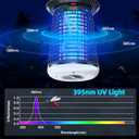 snanlen 4200V High-Powered Electric Bug Zapper Outdoor & Indoor with LED Attractant, Durable ABS Mosquito Zapper Outdoor, Plug-in Fly Trap & Mosquito Killer for Patio, Yard, Garden and Home