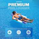 SWIMLINE ORIGINAL 10010M Sunchaser Padded Luxury Lounge Chair Pool Float | Molded Frame & Pontoon Design | Pool Floats Adult | Pool Lounger | Pool Accessories | Pool Chairs and Lounges For In Pool, Large