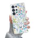 QLTYPRI for Samsung Galaxy S26 Ultra Case, Compatible with Magsafe, Aesthetic Cute Floral Flower Phone Case, Clear Anti -Yellowing Shockproof Magnetic Phone Cover for Women Girls - Colorful Floratopia