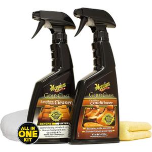 Meguiar's Leather Care Kit - Premium Leather Cleaner and Conditioner - The Perfect Interior Care for Automotive Seats