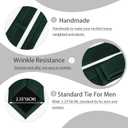 Black Ties Solid Pure Color Formal 2.35" (6CM) Slim Neckties Skinny Ties For Men (Green)