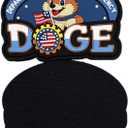 2pcs Funny Humor Cute Doge Meme Hook and Loop Patches, DIY PVC Rubber Patches for Helmets, Hats, Bags, Backpacks, Dog Harnesses, Army Vests, Tactical Gear, Clothes, Jeans, Caps