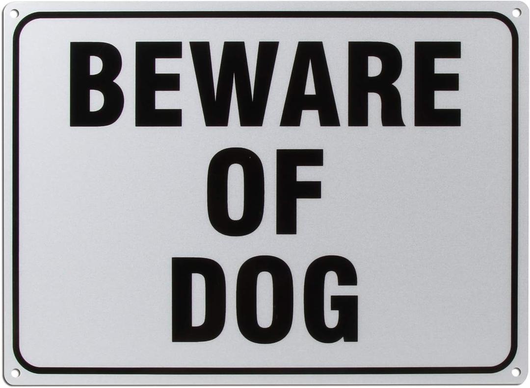 Be Ware of Dog Sign Reflective Signs 11 X 8 Inch Rust Free 40 Mil Aluminum Sign