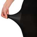 Paralinda 2 Pairs Women's Solid Color Tights 80D, Soft Opaque Microfiber Tights (Black, L/XL)
