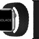Solace Bands Imperium V2 Loop - Compatible with Apple Watch Bands Stretchable Sport Loop Band for Women and Men, iWatch Bands for 42/44/45MM Ultra, SE and Series 8 7 6 5 4 3 2 1 (42/44/45MM - M, Black)