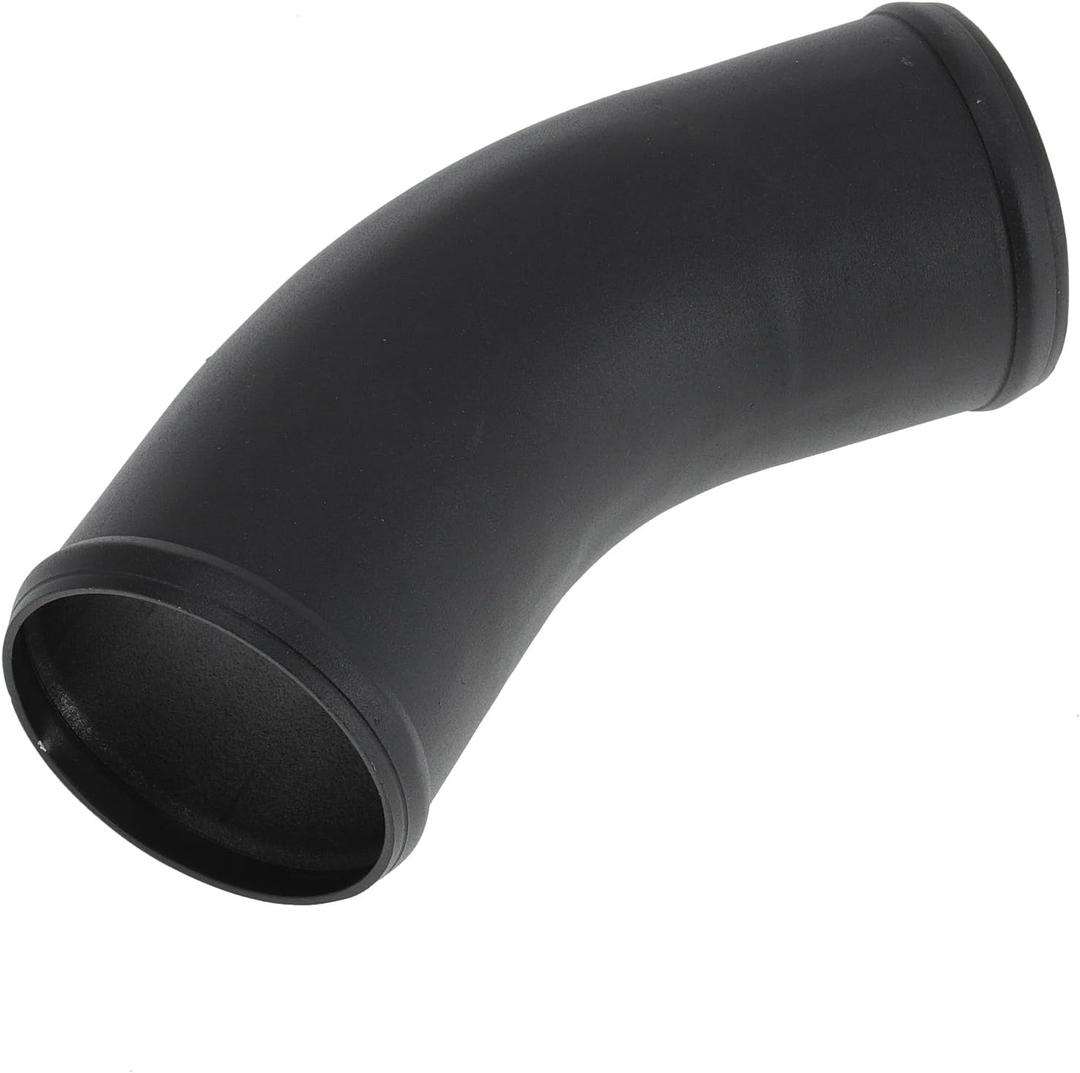 3" OD 45 Degree Bend 6064 Aluminum Alloy Tube Intercooler Pipe Surface Blasting Air Intake Connection Hose W/Double Bead Roll 3.9" Length Black
