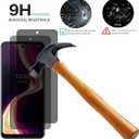 VIESUP [2 PACK Anti-spy Anti-Scratch 9H-Hardness Easy to Install Privacy Protective Glass Screen Protector for Boost Mobile Celero5G+ PLUS 7.0