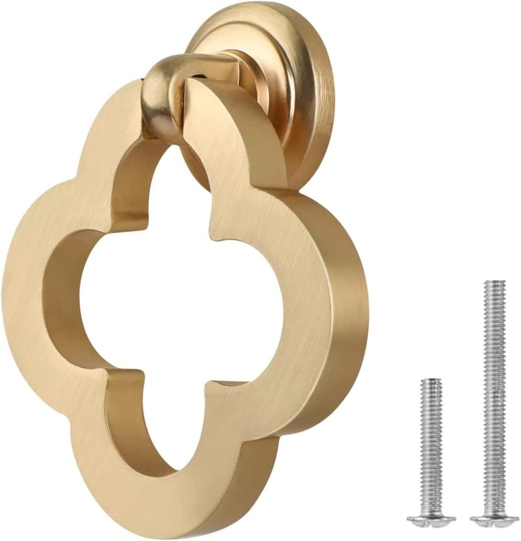 Gold Cabinet Knobs, Zinc Alloy Cupboard Drawer Knobs With Screws for Dresser (16)