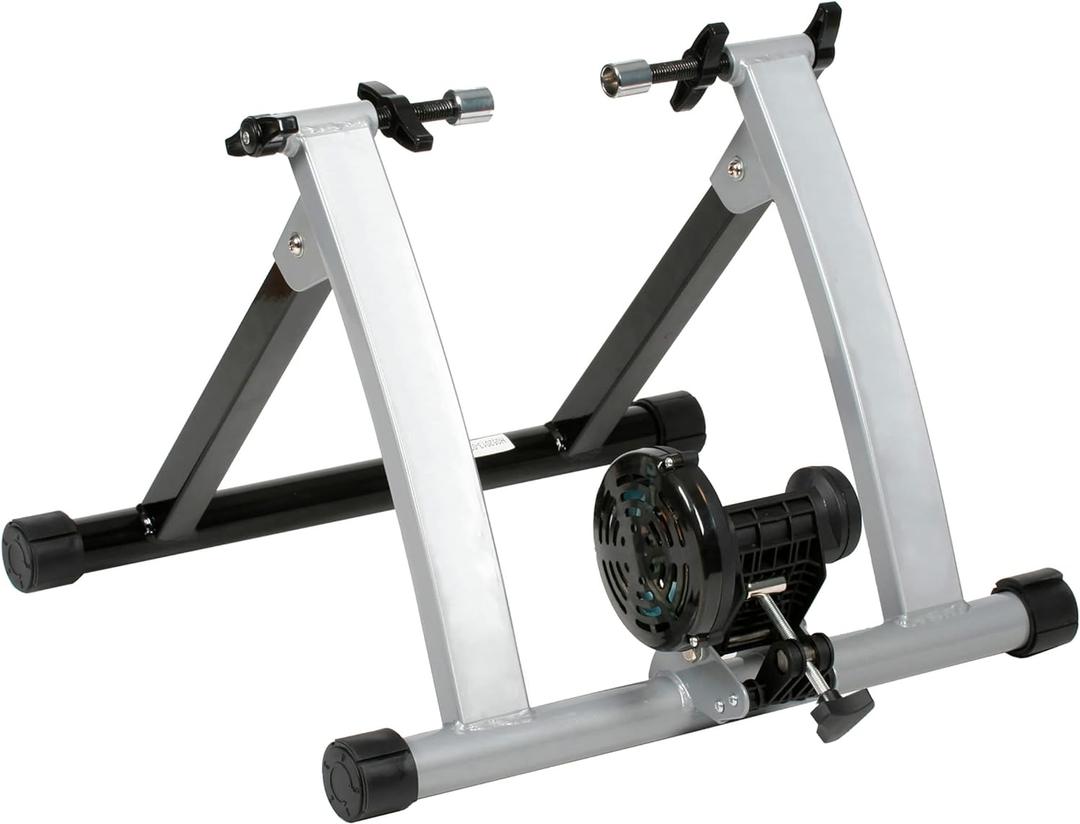 Trainer Bicycle Indoor Trainer Exercise Machine Ride All Year Around with 850 Gram Machined Steel Flywheel for The Most Natural Pedal Feel