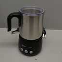 Maestri House Milk Frother, 4-in-1 Electric Milk Steamer and Frother, 16.9OZ 600W Smart Touch Control Hot and Cold Foam Maker, Memory Function for Latte, Cappuccinos, Warm Milk, Hot Chocolate Milk (Black)