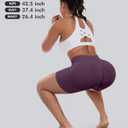 CHRLEISURE Workout Gym Biker Shorts, High Waisted Butt Lifting Scrunch Butt Sports Seamless Shorts Sets 4 Piece (M)
