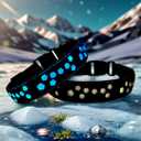 LED Dog Collar, 15 Light Modes, USB-C Rechargeable, Glow Light up Dog Collar (Black, M(11.8-15.7"))