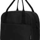 VLM Lunch Bag,Lunch Box for Women Men,Reusable Insulated Lunch Tote,Small Leakproof Cute Lunch Cooler with High Capacity for Work,Picnic,Campin (Black)