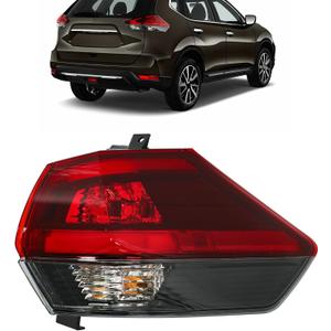 WFLNHB Passenger Side Outer Tail Light Replacement for Nissan Rogue 2017-2019 RH 265506Fl0A