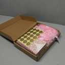 50Pcs Pink Glitter Wedding Invitations With Envelopes and RSVP Cards and Pink Ribbon Laser Cut Invitation Kits For Wedding Bridal Shower Quinceanera Invite