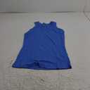 VICHYIE Women Tank Tops Summer Sleeveless Basic Cami Top Shirt Slim Knit Ribbed Racerback Blouses (Medium, Blue)