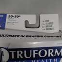 Truform 20-30 mmHg Compression Stockings for Men and Women, Knee High Length, Closed Toe, Brown, X-Large