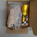 DEVMO 2pcs XL Size Aluminum Alloy Universal Turbo Sound Exhaust Muffler Pipe Whistle Car Roar Maker (XL-Gold)