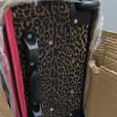 Rockland Vara Softside 3 Piece Upright Luggage Set, Expandable, (20"/28"/22" Rolling Duffel), Pink Leopard