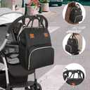 Femuar Diaper Bag Backpack Multifunction Maternity Nappy Baby Bag for Girls & Boys Large Capacity Travel Diaper Bags Dark Black