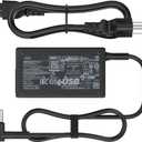 Compatible with HP 65W 45w Laptop Charger Fit for HP Pavilion x360 14 15 17 Envy 13 15 X360 Elitebook 840 G5 Zbook 14u G4 G5 15u 15 G3 ProBook Spectre 19.5V/3.33A AC Adapter