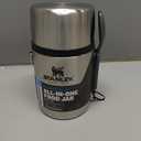 STANLEY Classic Food Jar and Spork 18 oz | Vacuum Insulated Food Container | Wide Mouth Screw On Lid | Packable for Travel | Stainless Steel with Leakproof Lid | BPA-Free | Stainless Steel