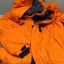 Men's Winter Skiing Jacket Waterproof Warm Snow Fleece LiningCoat Mountain Hooded Windproof Rain Jacket S-6XL (Medium, Orange)
