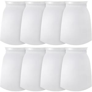 Tudomro 8 Pcs 7 Inch Ring Filter Socks Aquarium Filter Bags Micro Fish Tank Filter Aquarium Filter Sock Aquarium Socks for Fish Tank Freshwater Saltwater Aquariums, 7 Inch Ring Diameter by 12 in Long