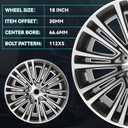 New 18 Inch 18x8Inch Premium Aluminum Alloy Wheel Rim Fits for BMW 2017-2024 530i 540i 540d, 2018-2024 530e, 36116863420 Direct Fit OE Stock Specs