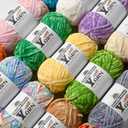 3 Pack Plush Chenille Chunky Yarn - Fluffy Velvet Yarn Crochet for Blanket Knitting and Crocheting - Soft Baby Yarns for Crocheting - Amigurumi Crochet Yarns 100g (87yds) (3 Candy Color)