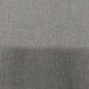 LAMIT 100% Blackout Short Linen Curtains, 48 Inch Length Linen Textured Thermal Curtains Back Tab and Rod Pocket Neutral Panels with White Liner for Small Window, 2 Panels, 42 x 48 Inch, Light Grey