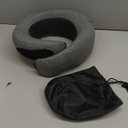 Purroch Advanced Memory Foam Neck Travel Pillow, Neck Pillow Airplane with Eye Mask & Ear Plugs, Designed for The Comfort of Travel & Office, Travel Pillow for Plane, Car, Home, Work， Grey