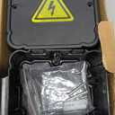 Black Open Splice Junction Box (6 Pack)Open Splices Repair Open Splices, 5 Second Installation Splice Box, Wire Electrical Junction Box with Cover V0 Flame Retardant Rating(Highest Level)