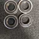 4PCS F6003-20/2RS Flanged Deep Groove Ball Bearings 20x35x11mm ABEC-3 Double Sealed Bearings Chrome Steel for Household Applicances Garden Machinery