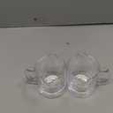 Ackers Shot Glasses Espresso Parts 4.5OZ Double Spouts Milk Cup Clear Glass (Pack of 2)