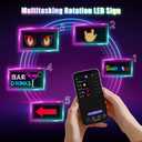 Double Row Programmable Scrolling Custom LED Sign for Car(2025 Upgrade Lamp Beads), 17''x6.3'' Flexible Bluetooth APP Control Beads Matrix Panel ,Text Message Pattern DIY Programmable LED Sign for Car Store