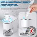 Automatic Toothpaste Dispenser Wall Mounted: White Electric 6 Adjustable Levels Auto Toothpaste Squeezer Smart Rechargeable Touchless for Kids Adults - Bathroom - Replaceable Parts