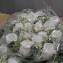 10 x White Peonies Artificial Flowers Faux Peony Bouquet Fake White Flowers for Vase Silk Floral Arrangements for Table Centerpiece Wedding Decoration Indoor Home Decor