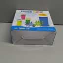 2 Pack Slushie Cup, Slushy Maker Cups, Magic Quick Frozen Squeeze Cups for Ice Cream Juice Milk Yogurt, DIY Smoothie Cooling Cup with Lid and Straw for Kids Friends Family (Blue and Pink)