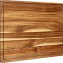 Cutting Boards 1.5" Thicker, 20x15 Inch Extra Large Acacia Wooden Cutting Board for Kitchen, Edge Grain Wood Chopping Board with Juice Groove and Handles, Pre-Oiled Carving Tray for Meat & Cheese