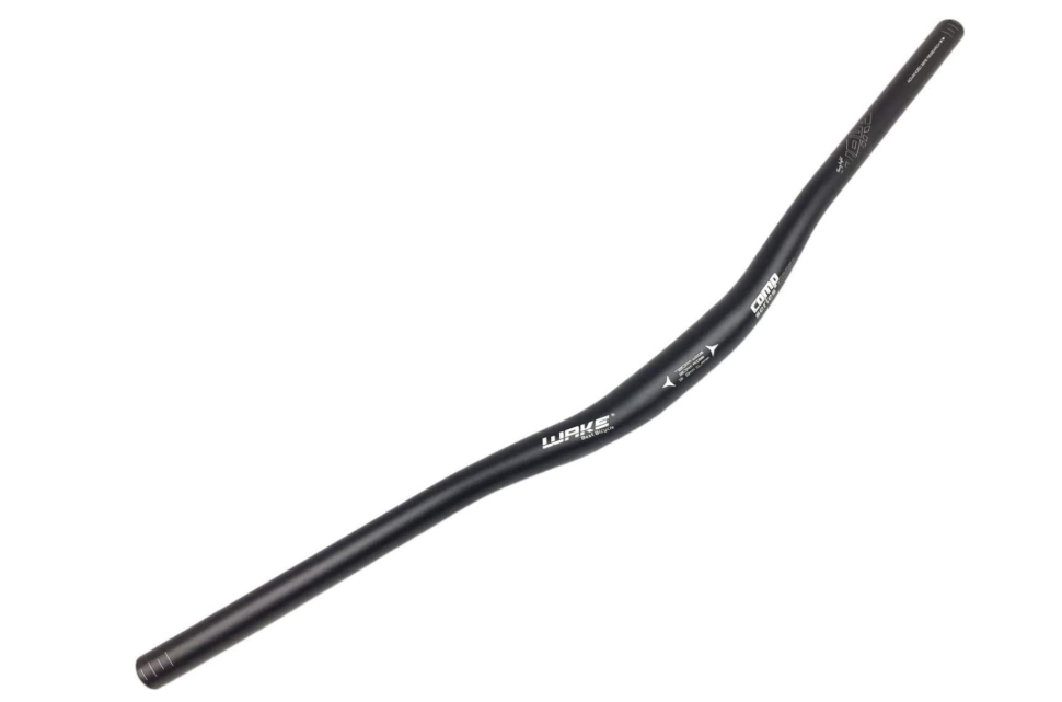 Wake 31.8mm MTB Mountain Bike Handlebar, Aluminum Alloy Mountain Bike Bicycle Riser Handlebar Extra Long 780mm with Paint Matte Surface (Black, 780mm)