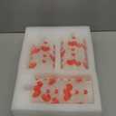 Baquler 3 Pcs Valentines Flameless LED Pillar Candles, Battery Operated Red Heart Candles, Romantic Valentine Decorations for Home Table Centerpiece and Bedroom Decorations