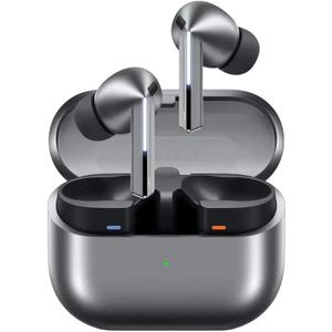 SAMSUNG Galaxy Buds 3 Pro AI True Wireless Bluetooth Earbuds, Noise Cancelling, Sound Optimization, Real-Time Interpreter, Redesigned Comfort Fit Latin American Version (Silver)