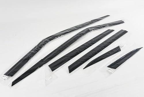 Smoke Black Rain Guards 6p Compatible with 2022 KIA EV6 (E261)